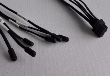 5*16mm TPE 防水温度传感器 5k 10K NTC 冰箱热敏电阻