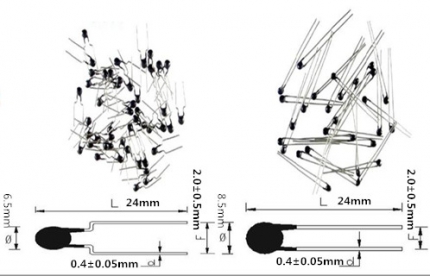 Epoxy coated NTC thermistor